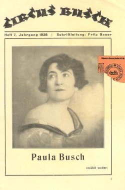 画像1: (独) ブッシュ・サーカス団公演プログラム■於ベルリン　1928年