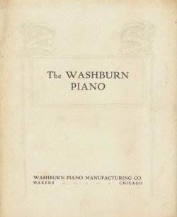 画像1: (英) The WASHBURN PIANO　☆ピアノカタログ■Washburn piano manufacturing co.　1913年