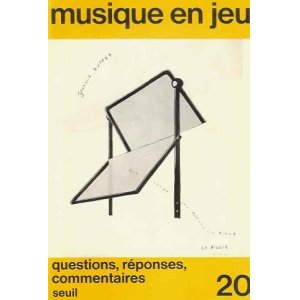 画像: （仏） 『musique en jeu』 No.20: Questions, réponses, commentaires　☆フランスの現代音楽雑誌