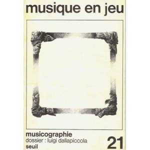 画像: （仏） 『musique en jeu』 No.21: Musicographie　☆フランスの現代音楽雑誌