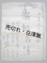 画像: 乗船名簿　昭和21年10月9日第四船■江北（哈爾浜）第七三大隊一、〇六四名　錦州病院追走送者五二名江北第三七大隊七中隊九三名　計一、二〇九名