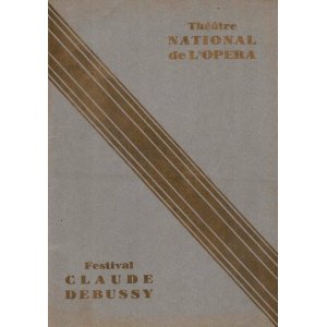 画像: [仏] クロード・ドビュッシー祭プログラム ■ 於パリ国立歌劇場　1929年2月