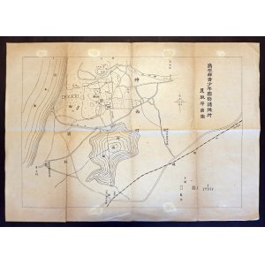 画像: 島根県青少年団国防訓練所 見取平面図 ■ 戦中