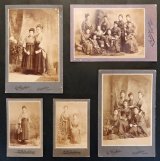 画像: 台紙付写真「（仮題）袴姿の女学生」五枚 ■ 撮影：和田（新潟西堀）　明治末頃