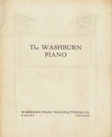 画像: (英) The WASHBURN PIANO　☆ピアノカタログ■Washburn piano manufacturing co.　1913年