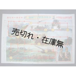 画像: 陸海軍総攻撃双六　☆裏面「天下無敵横綱大双六」■『少年倶楽部』附録　樺島勝一画　昭和4年