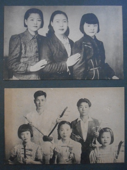 画像: 台湾蓬ライ歌舞楽団記念絵葉書 三枚 ■ 戦前