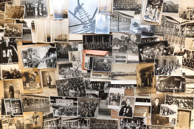 画像: 日本橋大伝馬町の江戸消防記念会第一区某組頭旧蔵「写真」ほか一括 ■ 戦前〜戦後