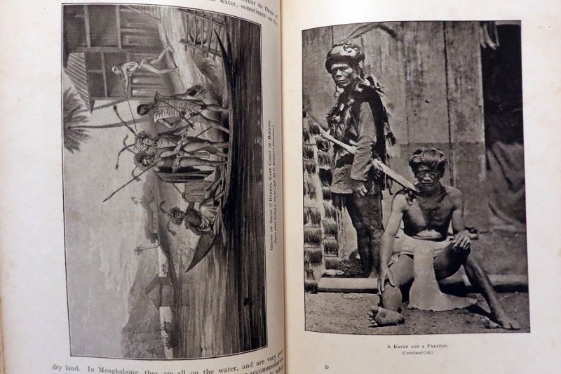 画像:  [英]『サラワクと英領北ボルネオの原住民』全二巻揃 ■ Henry Ling Roth著　Truslove ＆ Hanson（ロンドン）　1896年