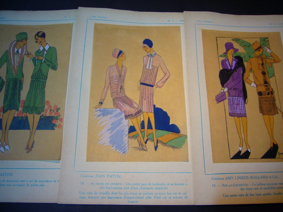 画像: (仏) 『Très parisien la mode, le chic, l'élégance』 1927-No.3　◎アール・デコ期の高級女性ファッション誌