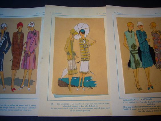 画像: (仏) 『Très parisien la mode, le chic, l'élégance』 1926-No.4　◎アール・デコ期の高級女性ファッション誌
