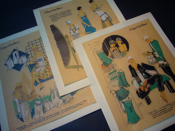 画像: (仏) 『La Lingerie du Très parisien』 1926-No.1■ランジェリー特集号　◎アール・デコ期の高級女性ファッション誌